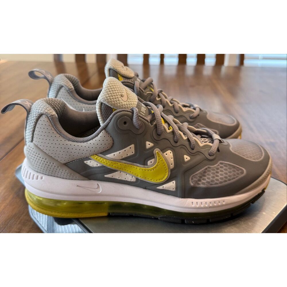Nike Air Max Genome Size 6.5 Grey Fog High Voltage CW1648-005 Men’s Sneakers EC - Picture 2 of 8
